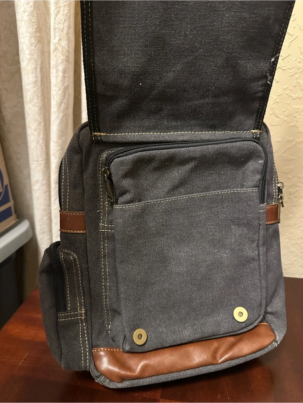 Triple Tree Canvas 3999 Black Canvas Sling 13.8